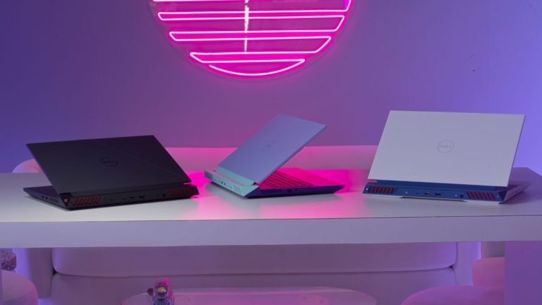 Laptops para juegos Dell G15 y G16 en exhibición en CES 2023