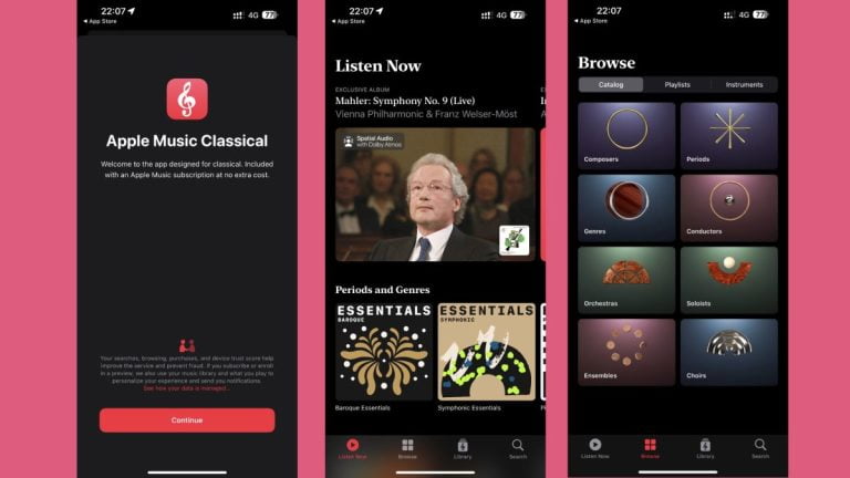 Apple Music Classical: 5 cosas que probablemente no sabías sobre la nueva aplicación