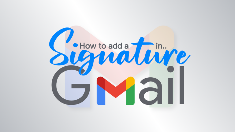 Cómo agregar una firma a Gmail
